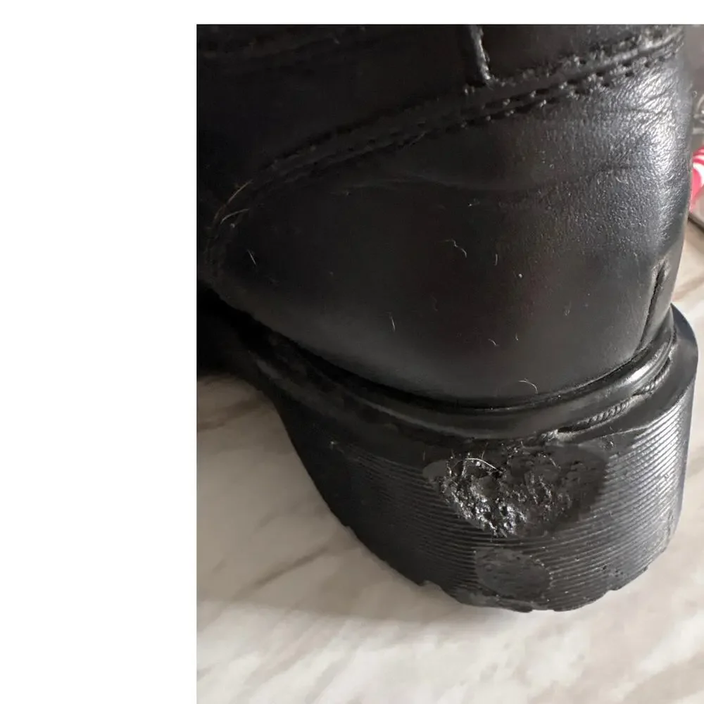 Vintage 90s  Dr. Martens England 2128 Docs Leather  Chunky Mens Boots UK 8 US 9